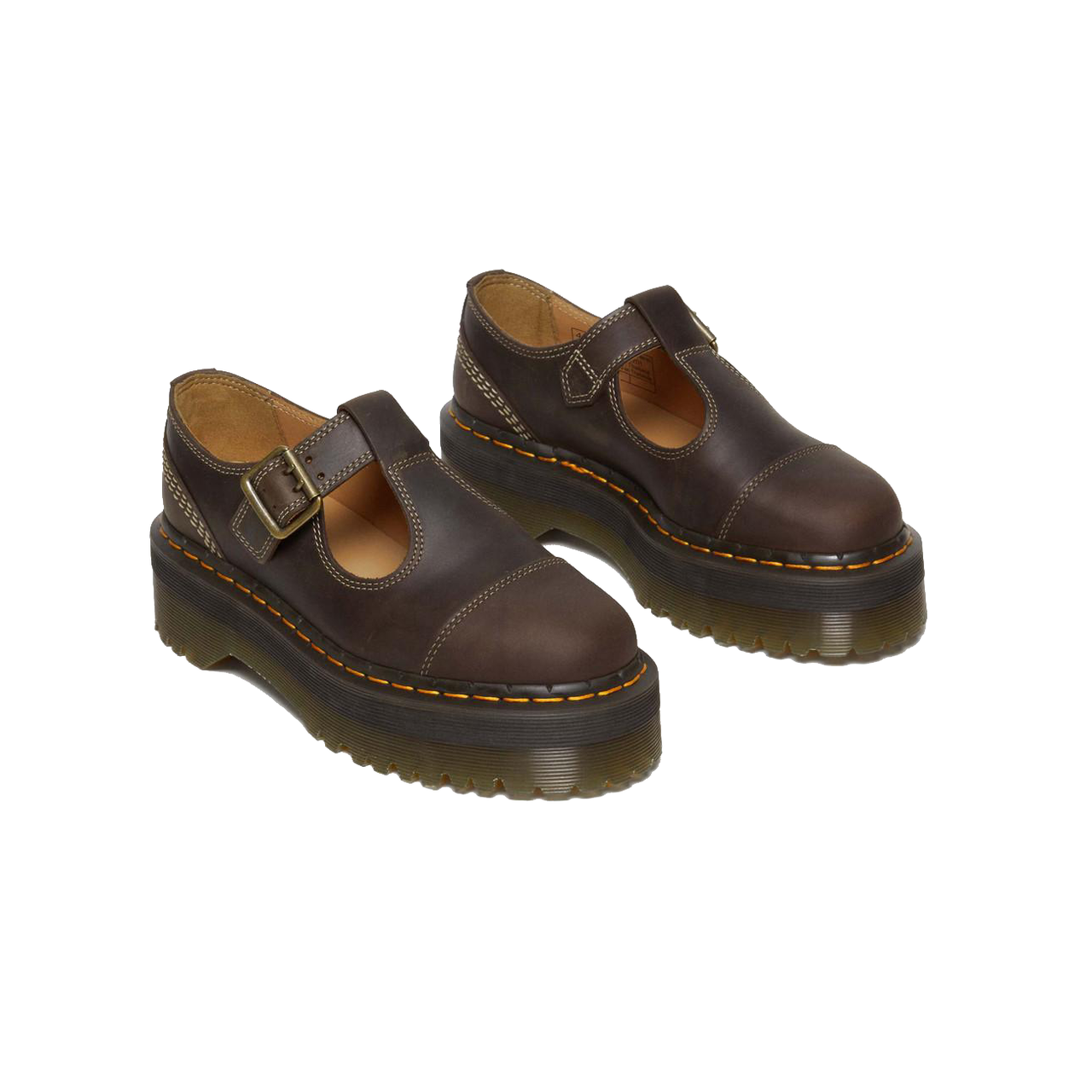 Dr. Martens Bethan Arc Crazy Horse Leather Platform Mary Janes