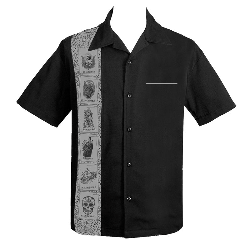 El Lottery Single Panel Bowling Shirt by Steady Clothing