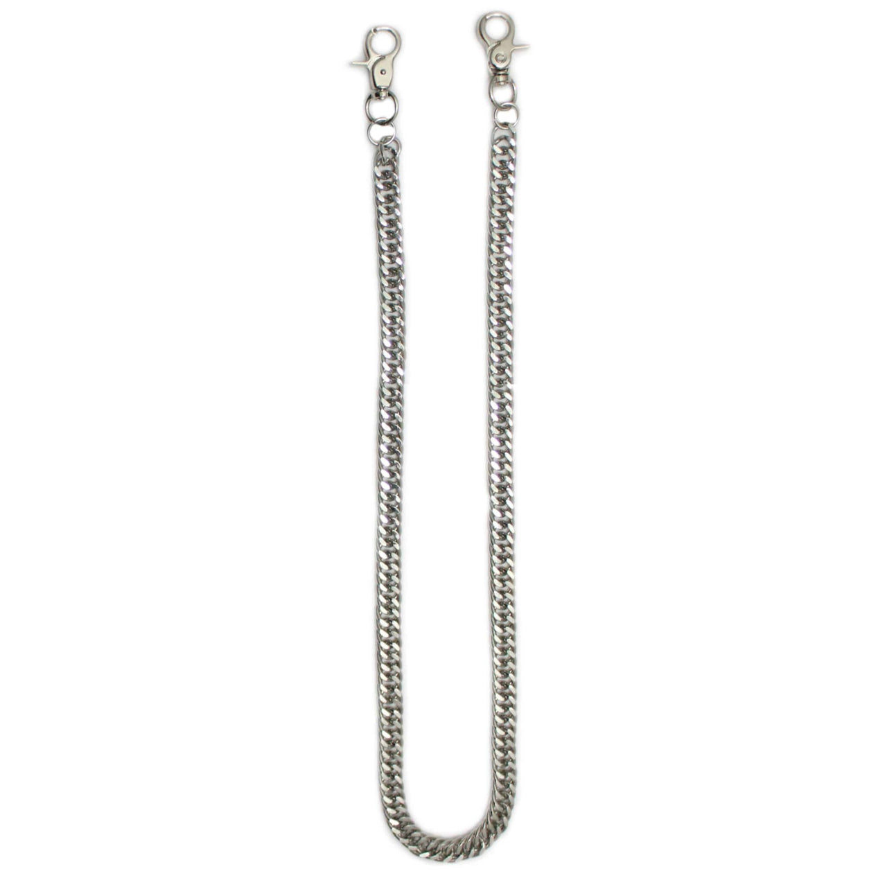 Chrome Double Link Wallet Chain 33"