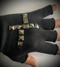 Thumbnail for Studded Fingerless Gloves