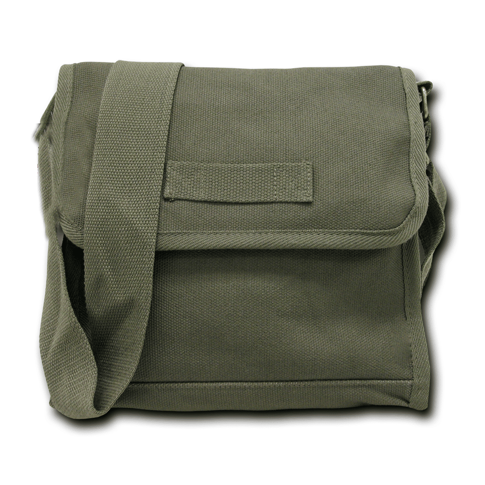 Olive Military Field Messenger Bag – Red Zone