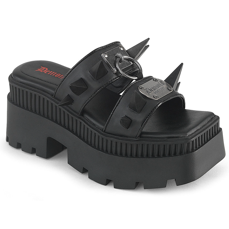 Demonia Claw Spiked Platform Sandal WRATH-13