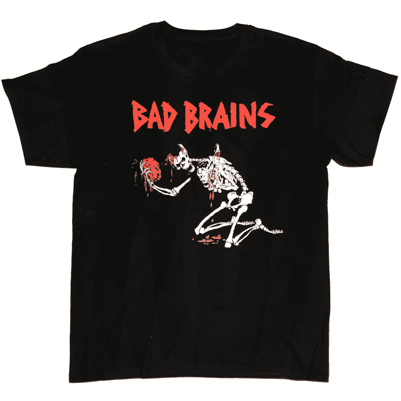 Bad Brains Skeleton T-Shirt – Red Zone