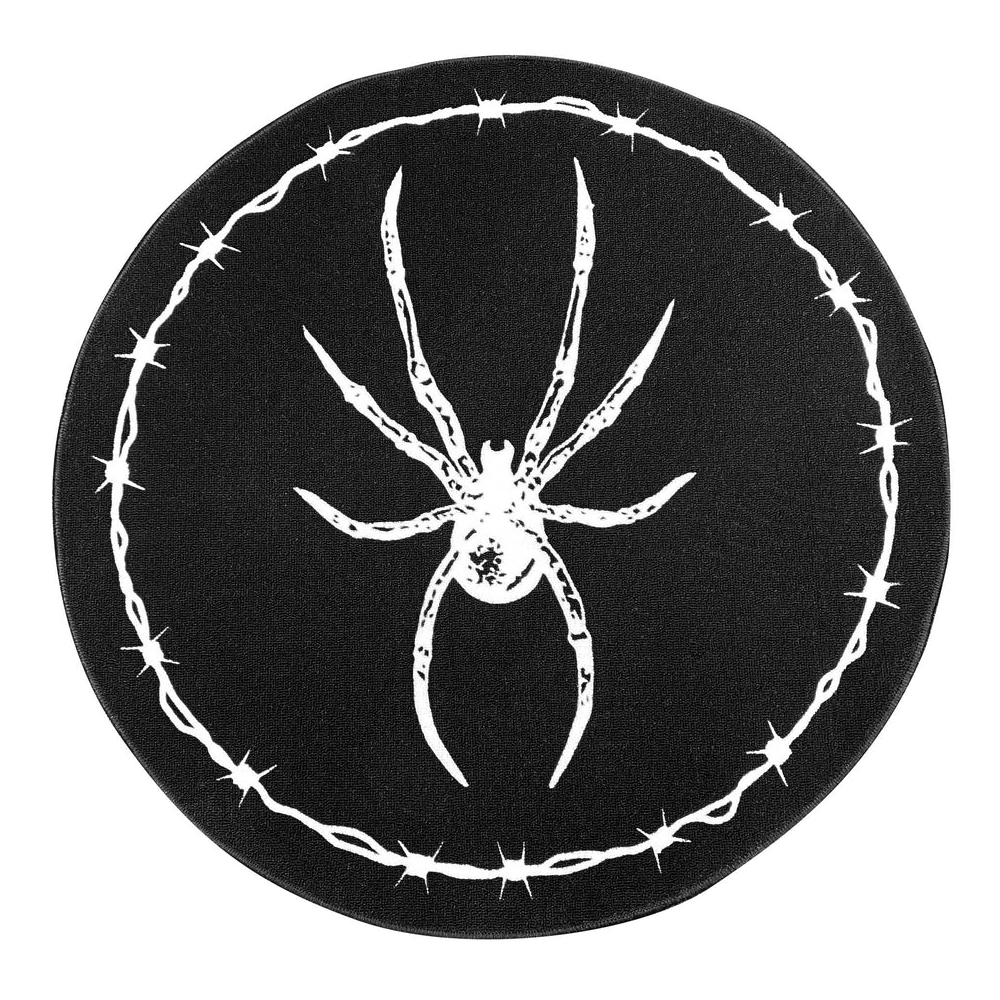 Barbed Wire Spider Rug by Sourpuss Clothing