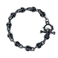 Thumbnail for Black Skull Link Bracelet