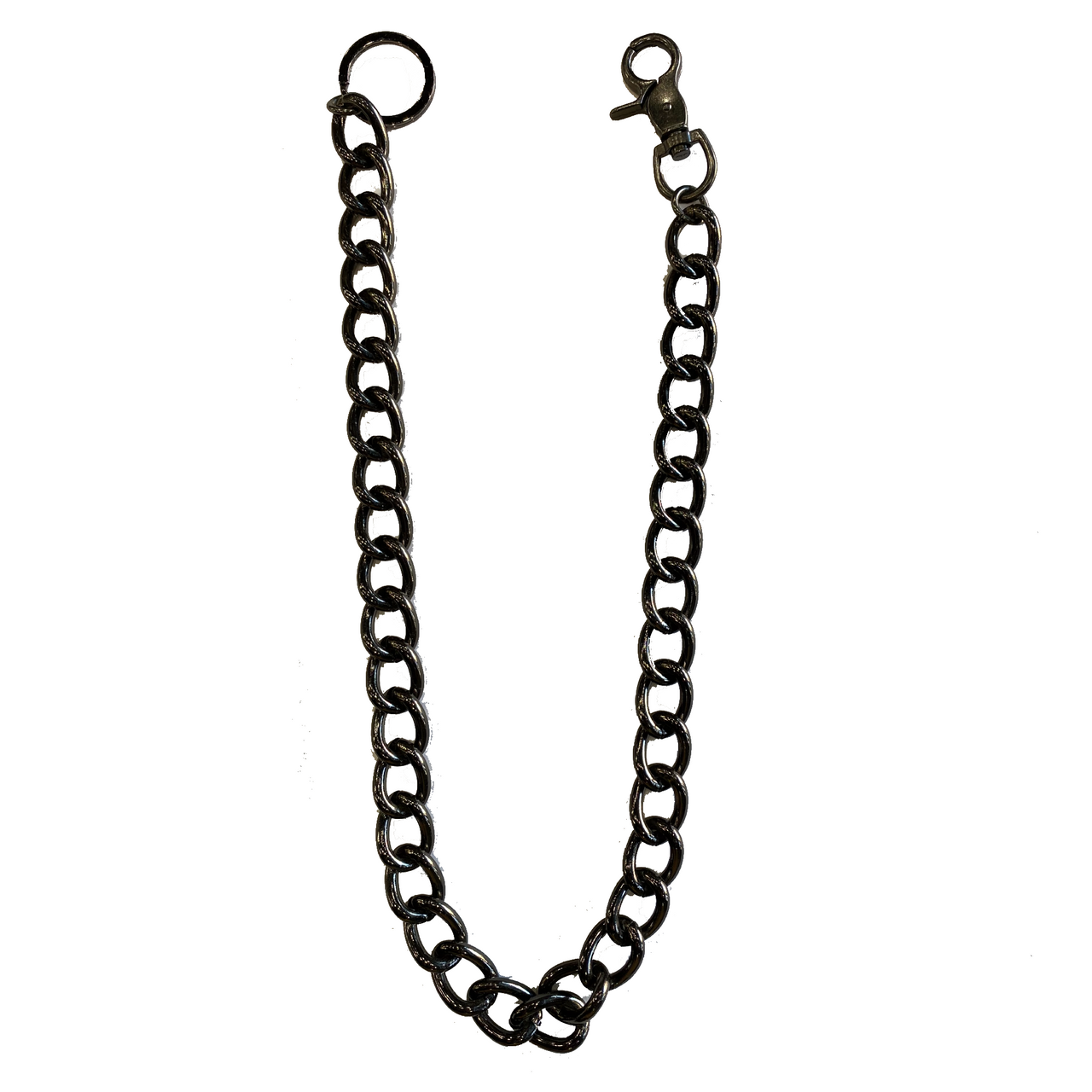 Dark Chrome Large Link Wallet Chain 27"