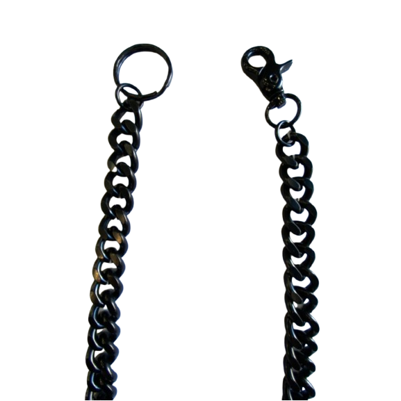 Dark Chrome Medium Link Wallet Chain 30"