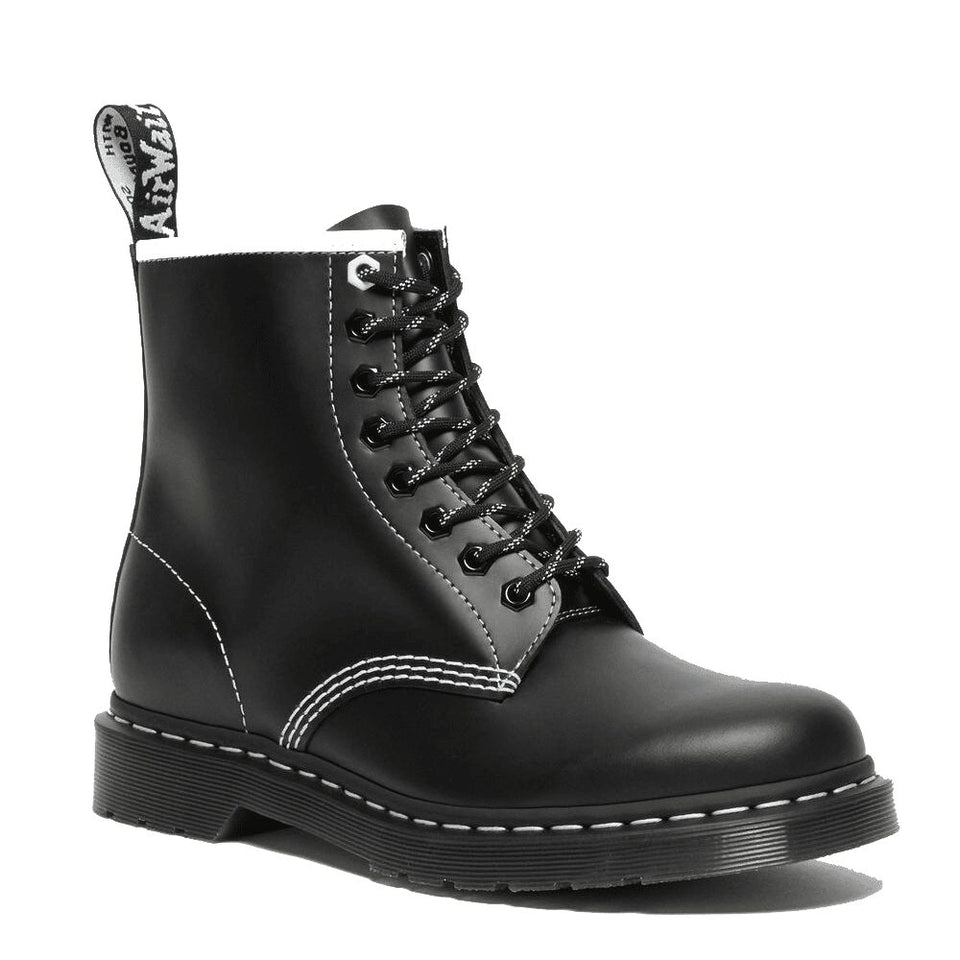 Dr. Martens BW Contrast Stitch 8-Eye Boot – Red Zone
