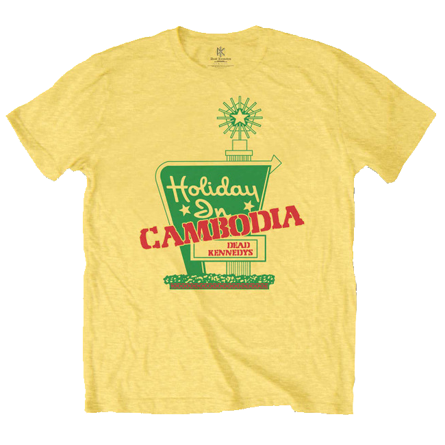 Dead Kennedys Holiday in Cambodia Yellow T-Shirt