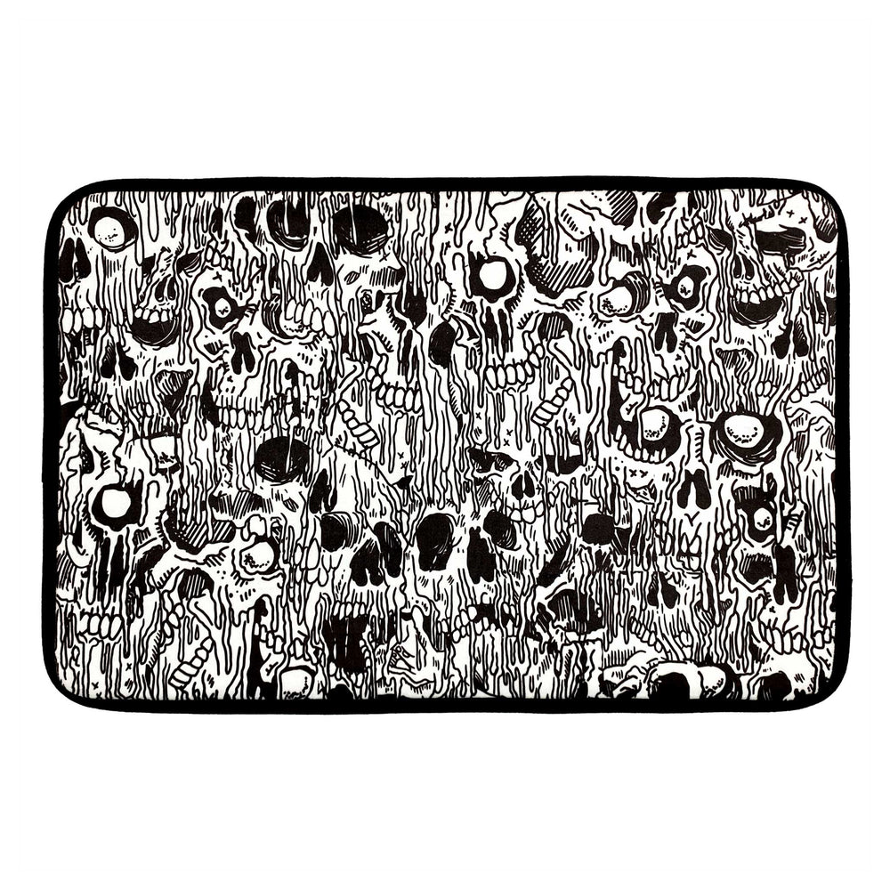 Melting Skulls Bath Mat by Sourpuss Clothing