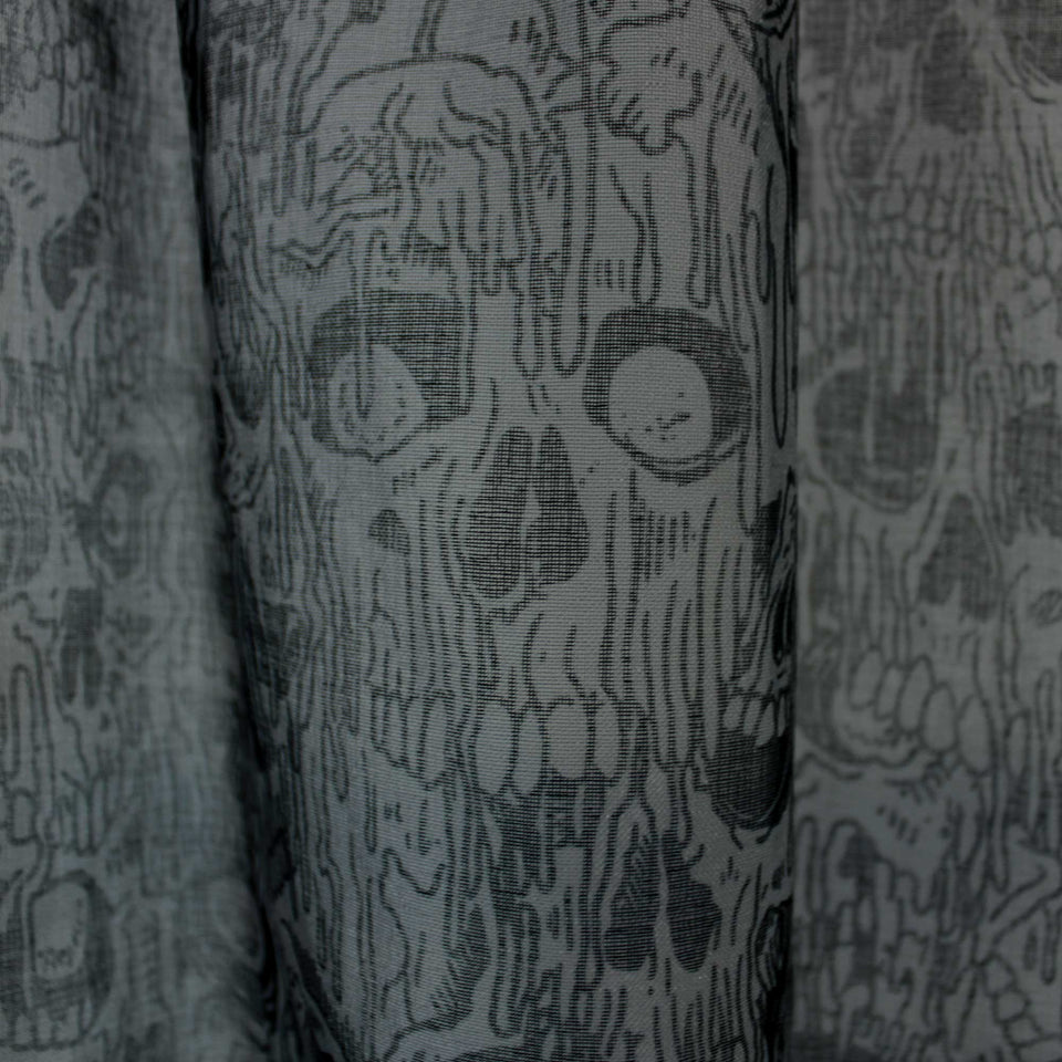 Melting Skulls Window Curtains by Sourpuss Clothing