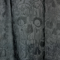 Thumbnail for Melting Skulls Window Curtains by Sourpuss Clothing