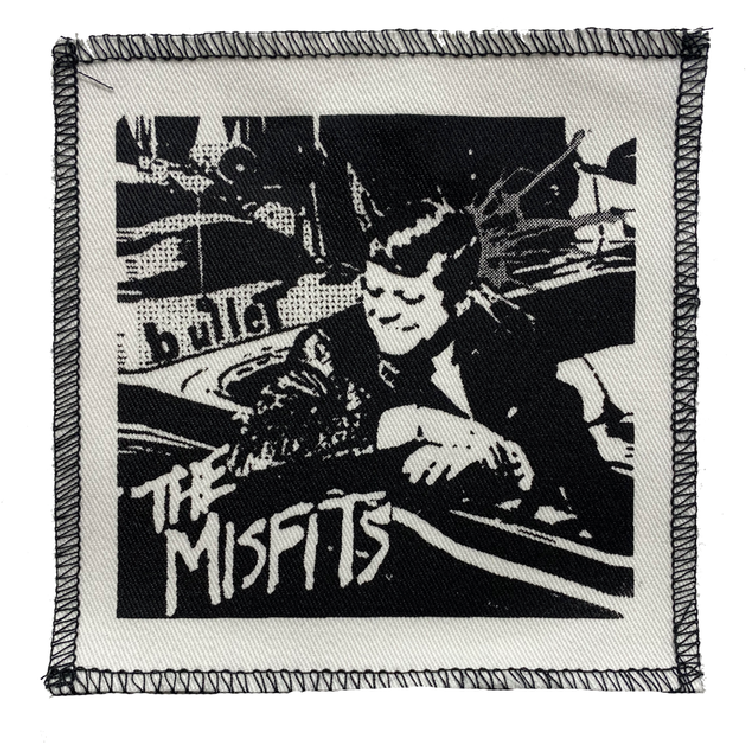 Misfits Bullet White Cloth Patch