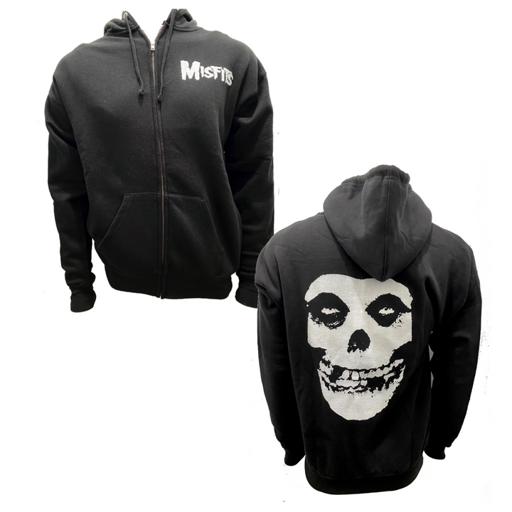 misfits zip up hoodie