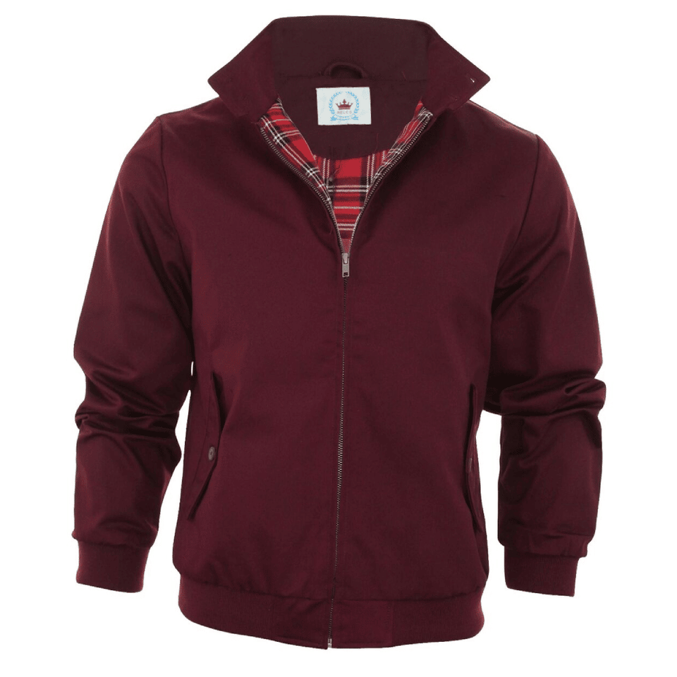 Harrington Jacket Burgundy by Relco London – Red Zone