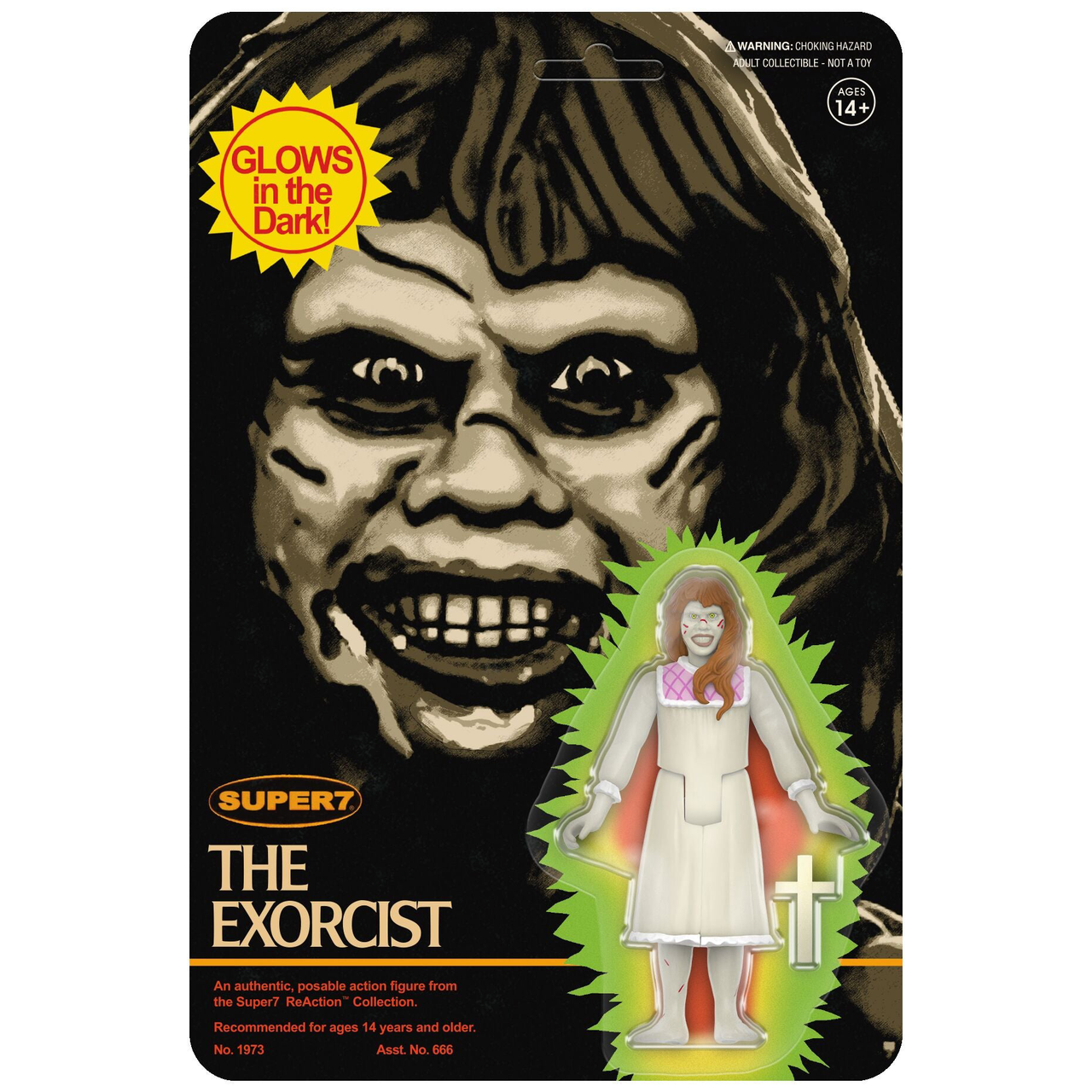 The Exorcist Regan Monster Glow Figure by Super7