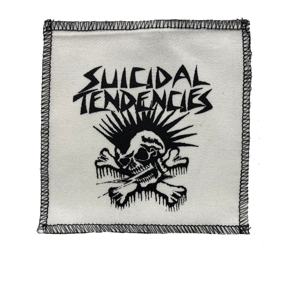 Suicidal Tendencies White Cloth Patch