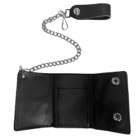 Thumbnail for Ace of Spades Tri-Fold Wallet w/ Chain